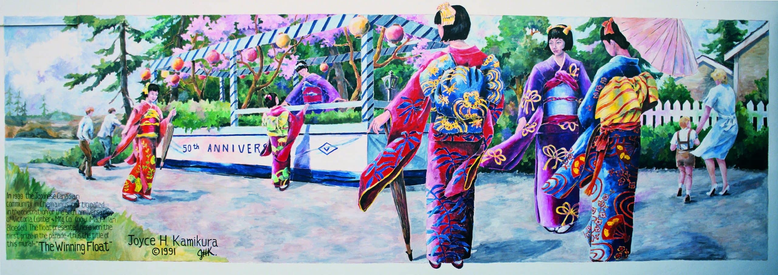 Colorful traditional attire at festival