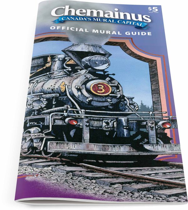 Train mural guide for Chemainus