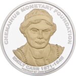Emily Carr Gold Plated Medallion (obverse)